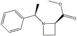 (R)-Methyl 1-((R)-1-phenylethyl)azetidine-2-carboxylate Structure