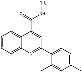 2-(2,4-DIMETHYLPHENYL)QUINOLINE-4-CARBOHYDRAZIDE Structure