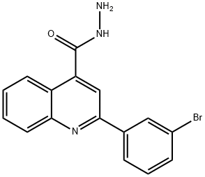 2-(3-BROMOPHENYL)QUINOLINE-4-CARBOHYDRAZIDE Structure