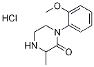 1-(2-METHOXY-PHENYL)-3-METHYL-PIPERAZIN-2-ONEHYDROCHLORIDE Structure