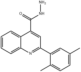 2-(2,5-DIMETHYLPHENYL)QUINOLINE-4-CARBOHYDRAZIDE Structure