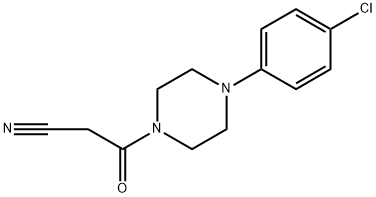 3-[4-(4-chlorophenyl)piperazin-1-yl]-3-oxopropanenitrile Structure