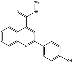 2-(4-HYDROXYPHENYL)QUINOLINE-4-CARBOHYDRAZIDE Structure