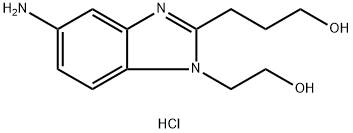 3-[5-AMINO-1-(2-HYDROXY-ETHYL)-1H-BENZOIMIDAZOL-2-YL]-PROPAN-1-OL DIHYDROCHLORIDE Structure