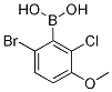 6-Bromo-2-chloro-3-methoxybenzeneboronic acid Structure