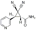 (1R,3S)-2,2-Dicyano-3-(pyridin-3-yl)cyclopropanecarboxamide Structure