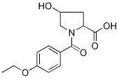 1-(4-Ethoxybenzoyl)-4-hydroxypyrrolidine-2-carboxylic acid Structure