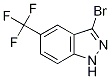 3-Bromo-5-(trifluoromethyl)-1H-indazole Structure