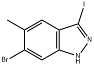 6-BROMO-3-IODO-5-METHYL (1H)INDAZOLE Structure