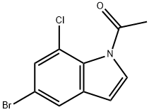 1-ACETYL-5-BROMO-7-CHLOROINDOLE Structure