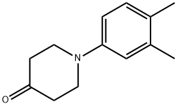 1-(3,4-dimethylphenyl)piperidin-4-one Structure