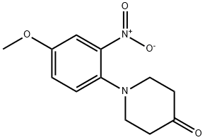 1-(4-methoxy-2-nitrophenyl)piperidin-4-one Structure