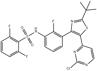 1195768-23-0 N-{3-[5-(2-chloro-4-pyriMidinyl)-2-(1,1-diethylethyl)-1,3-thiazol-4-yl]-2-fluoraphenyl}-2,6-difluorobenzenesulfonaMide