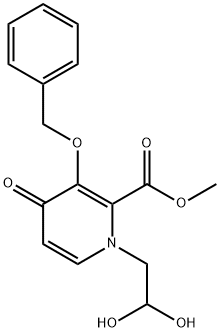 Methyl 3-(benzyloxy)-1-(2,2-dihydroxyethyl)-4-oxo-1,4-dihydropyridine-2-carboxylate Structure