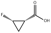 (1S,2S)-2-Fluorocyclopropanecarboxylic acid Structure