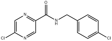 5-Chloro-N-(4-chlorobenzyl)pyrazine-2-carboxaMide Structure