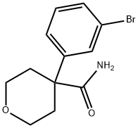 4-(3-broMophenyl)tetrahydro-2h-pyran-4-carboxaMide Structure