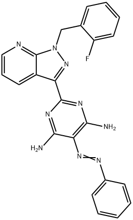 428854-23-3 4,6-PyriMidinediaMine, 2-[1-[(2-fluorophenyl)Methyl]-1H-pyrazolo[3,4-b]pyridin-3-yl]-5-(phenylazo)-