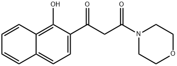 1-(1-hydroxynaphthalen-2-yl)-3-Morpholin-4-ylpropane-1,3-dione Structure