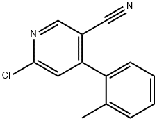 6-Chloro-4-(o-tolyl)nicotinonitrile Structure