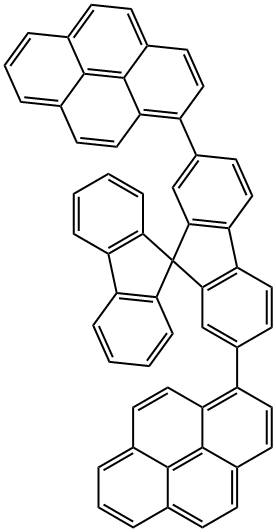 Spiro-Pye , 2,7-Di-pyrenyl-9,9-spiro-bifluorene Structure