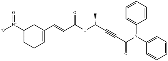 899809-60-0 2-Propenoic acid, 3-(5-nitro-1-cyclohexen-1-yl)-, (1R)-4-(diphenylaMino)-1-Methyl-4-oxo-2-butyn-1-yl ester, (2E)-