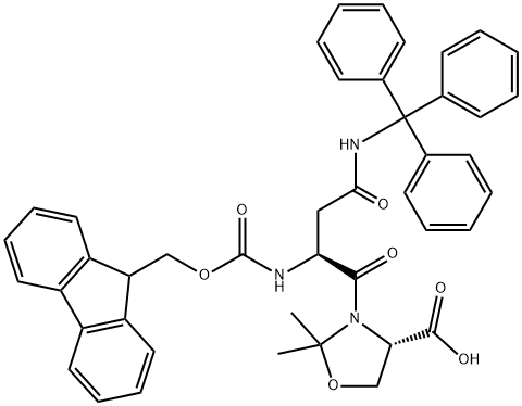 FMOC-ASN(TRT)-SER(PSIME,MEPRO)-OH Structure