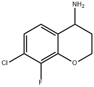 7-CHLORO-8-FLUOROCHROMANE-4-YLAMINE Structure