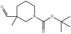 TERT-BUTYL 3-FORMYL-3-METHYLPIPERIDINE-1-CARBOXYLATE Structure