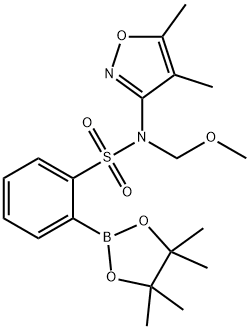 N-(4,5-dimethylisoxazol-3-yl)-N-(methoxymethyl)-2-(4,4,5,5-tetramethyl-1,3,2-dioxaborolan-2-yl)benzenesulfonamide Structure