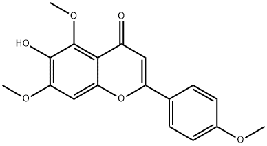 6-Hydroxy-5,7-dimethoxy-2-(4-methoxyphenyl)-4H-chromen-4-one Structure