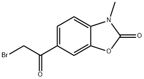 6-(2-bromoacetyl)-3-methyl-2(3H)-benzoxazolone Structure