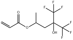 1,1,1-Trifluoro-2-trifluoromethyl-2-hydroxy-4-pentylacrylate Structure