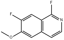 1,7-DIFLUORO-6-METHOXYISOQUINOLINE Structure