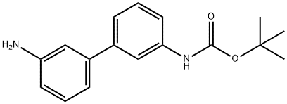 Carbamic acid, N-(3'-amino[1,1'-biphenyl]-3-yl)-, 1,1-dimethylethyl ester Structure