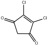 2,3-dichlorocyclopent-2-ene-1,4-dione Structure