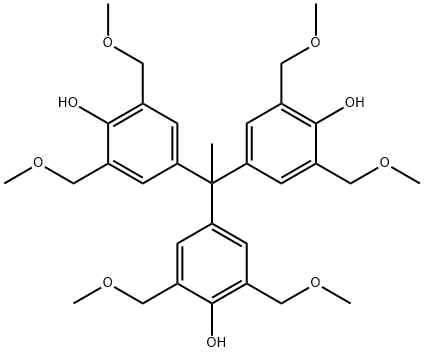 Phenol, 4,4',4''-ethylidynetris[2,6-bis(methoxymethyl)- Structure