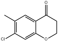 7-CHLORO-6-METHYLCHROMAN-4-ONE Structure