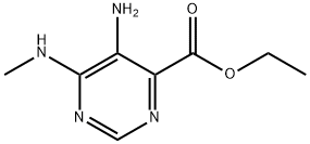 ETHYL 5-AMINO-6-(METHYLAMINO)PYRIMIDINE-4-CARBOXYLATE Structure