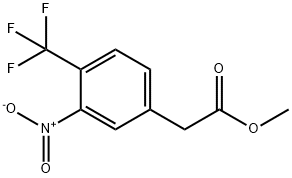 METHYL 2-(3-NITRO-4-(TRIFLUOROMETHYL)PHENYL)ACETATE Structure