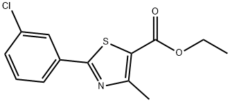 Ethyl 4-methyl-2-(3-chlorophenyl)thiazole-5-carboxylate Structure