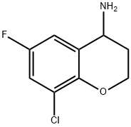 8-CHLORO-6-FLUORO-3,4-DIHYDRO-2H-1-BENZOPYRAN-4-AMINE Structure