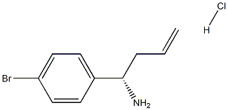 (1S)-1-(4-BROMOPHENYL)BUT-3-EN-1-AMINE HYDROCHLORIDE Structure