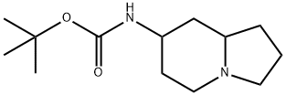 Carbamic acid, N-(octahydro-7-indolizinyl)-, 1,1-dimethylethyl ester Structure