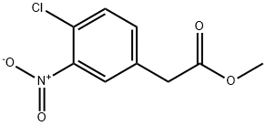 4-CHLORO-3-NITROPHENYLACETIC ACID METHYL ESTER Structure