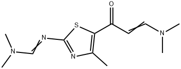 N-{5-[(2E)-3-(dimethylamino)-2-propenoyl]-4-methyl-1,3-thiazol-2-yl}-N,N-dimethylimidoformamide Structure