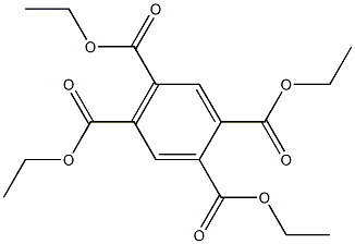 1,2,4,5-Benzenetetracarboxylicacid, 1,2,4,5-tetraethyl ester Structure