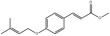 Methyl 4-prenyloxycinnamate Structure