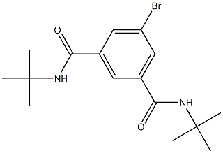 1,3-Benzenedicarboxamide, 5-bromo-N,N'-bis(1,1-dimethylethyl)- Structure