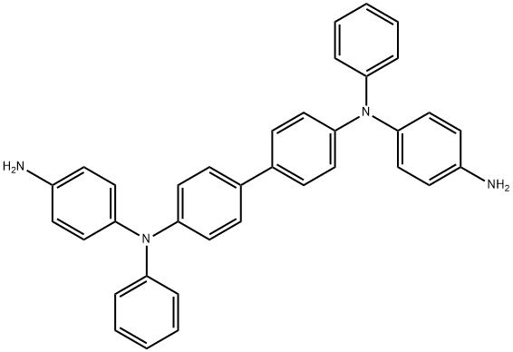 [1,1'-Biphenyl]-4,4'-diamine, N,N'-bis(4-aminophenyl)-N,N'-diphenyl- Structure